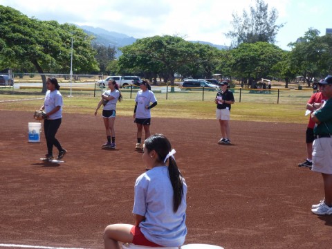 Coach Sandra Wente of Central Arizona at the New City Nissan College Camp